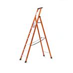 Gebruikte Industrietrap enkelzijdig, 7 treden incl. platform, Doe-het-zelf en Bouw, Ladders en Trappen, Ophalen of Verzenden, Gebruikt