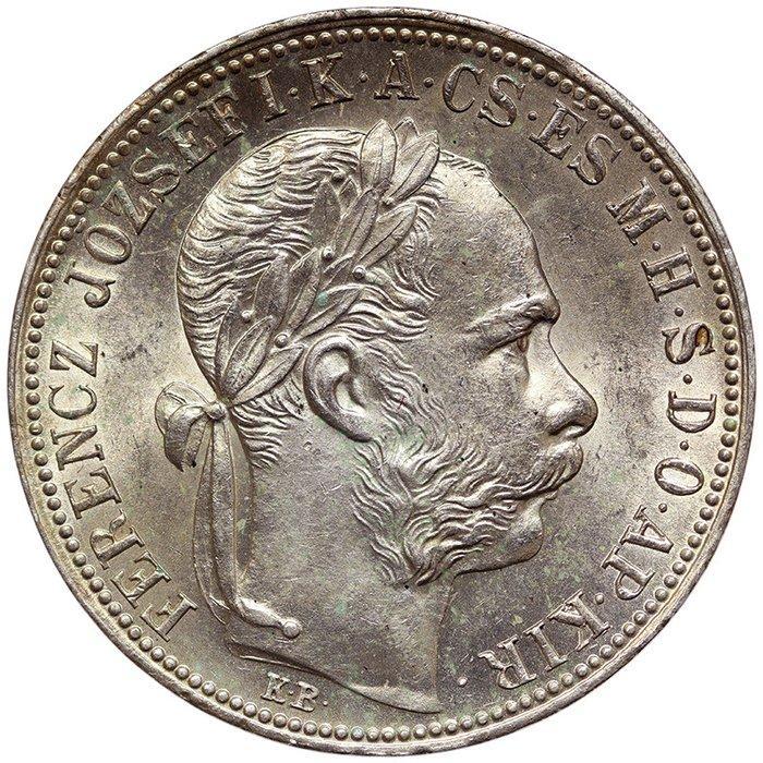 Hongarije. Franz Joseph I. 1 Forint 1892 KB (Zonder, Postzegels en Munten, Munten | Europa | Niet-Euromunten