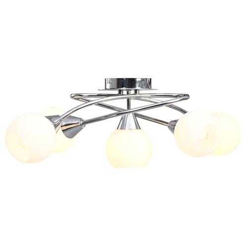 vidaXL Plafondlamp met keramieken bolvormige kappen voor, Huis en Inrichting, Lampen | Plafondlampen, Nieuw, Verzenden