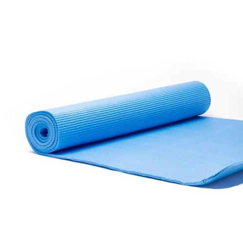 Yogamat PVC - Blauw, Sport en Fitness, Gezondheidsproducten en Wellness, Ophalen of Verzenden