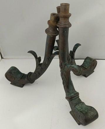 Lamp ornament (3) - Brons - Oude gaslamp-onderdelen