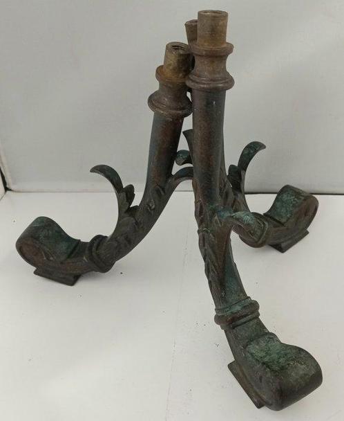 Lamp ornament (3) - Brons - Oude gaslamp-onderdelen, Antiek en Kunst, Antiek | Overige Antiek