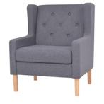 vidaXL Fauteuil stof grijs, Huis en Inrichting, Fauteuils, Verzenden, Nieuw