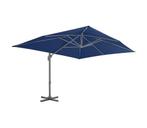 Zweefparasol Aluminium Azuur | OP = OP | 35% Voordeel!, Tuin en Terras, Nieuw, Zweefparasol, 3 tot 4 meter, Kantelbaar