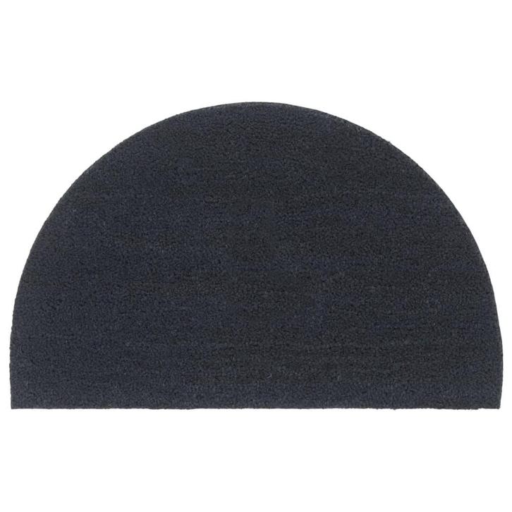 vidaXL Deurmat halfrond 50x80 cm getufte kokosvezel, Tuin en Terras, Deurmatten, Nieuw, Verzenden