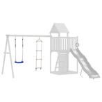 vidaXL Schommelzitje met touwladder polyetheen blauw, Kinderen en Baby's, Speelgoed | Buiten | Speeltoestellen, Verzenden, Nieuw