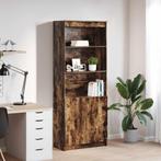 vidaXL Hoge kast 70x35x180 cm bewerkt hout gerookt, Huis en Inrichting, Verzenden, Nieuw