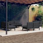 vidaXL 8-delige Loungeset met antracietkleurige kussens, Tuin en Terras, Verzenden, Nieuw, Loungeset