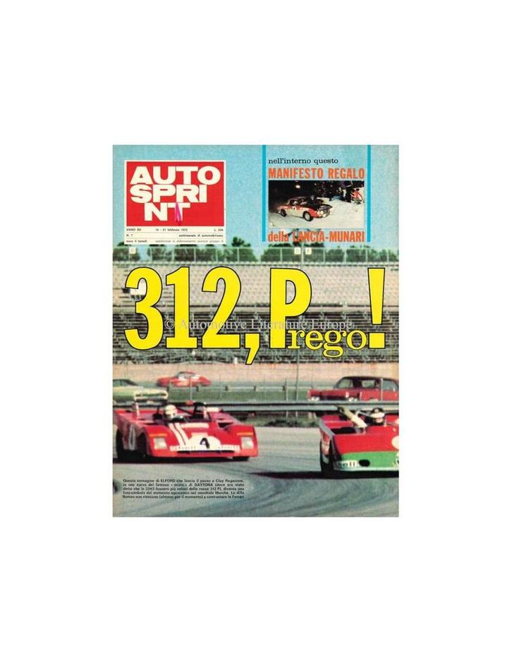 1972 AUTOSPRINT MAGAZINE 7 ITALIAANS, Boeken, Tijdschriften en Kranten, Ophalen of Verzenden