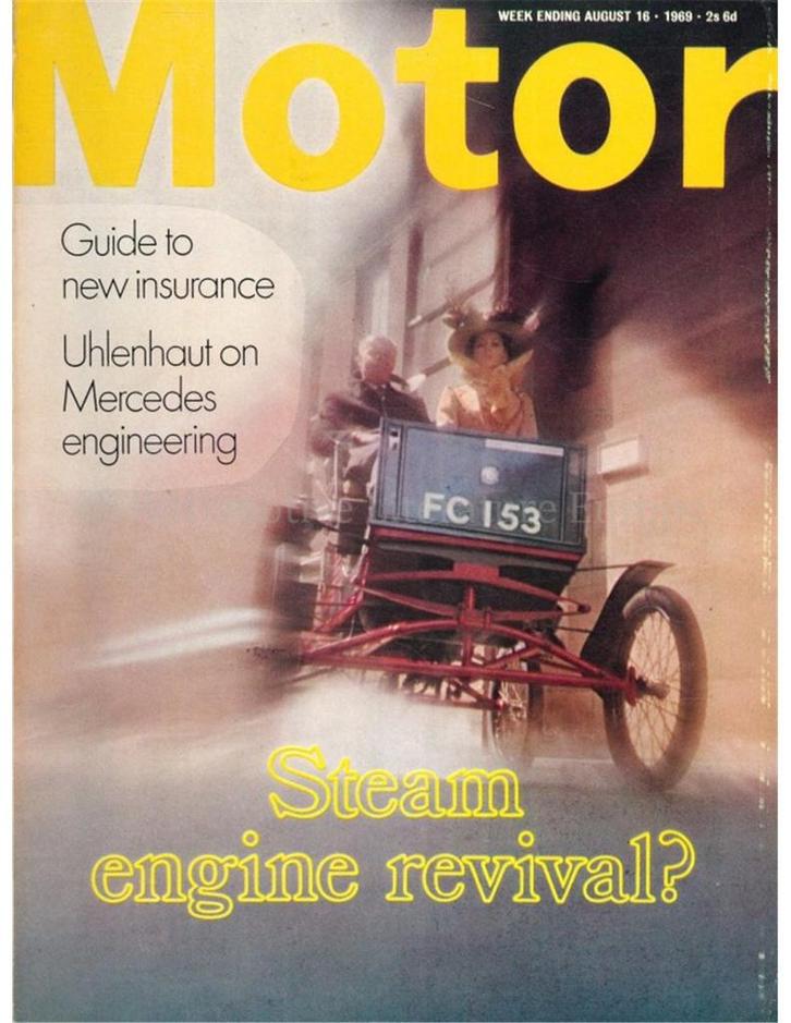 1969 MOTOR MAGAZINE 3504 ENGELS, Boeken, Auto's | Folders en Tijdschriften