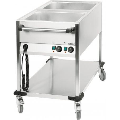 Bain Marie RVS Trolley | 1.4kW | 2x 1/1 GN | Aftapkraan |, Zakelijke goederen, Horeca | Keukenapparatuur, Nieuw in verpakking