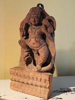 Krishna, tempelpanelen van een tempelwagen, Ratha - Hout -
