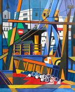 Armand Meffre (1929–2009) - Port de Sète - Sens Interdit, Antiek en Kunst