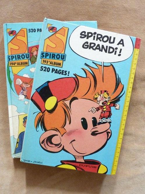Spirou (magazine) - Recueils N°193 + N°194 - 2 Albums -, Boeken, Stripverhalen