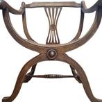 Chaise - Bois - Fauteuil de type curule, Antiquités & Art