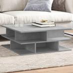 vidaXL Salontafel 70x70x29 cm bewerkt hout betongrijs, Verzenden, Nieuw