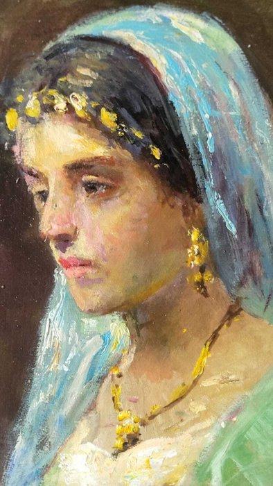 Italiaanse school (XX) - Ritratto di donna, Antiek en Kunst, Kunst | Schilderijen | Klassiek