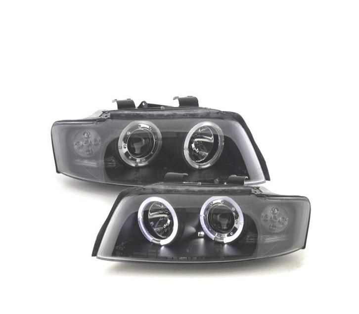 PHARES AUDI A4 B6 00-04 ANGEL EYES FOND NOIR, Autos : Pièces & Accessoires, Éclairage, Envoi