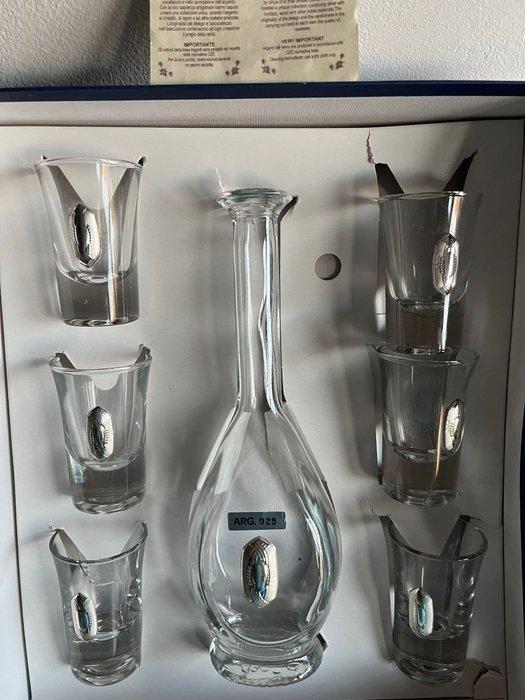 Fles - .925 zilver - Decanter - zilverkleurig, Antiek en Kunst, Antiek | Meubels | Tafels
