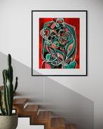 Simeon Gonzales - Mujer con Flores XL, Antiek en Kunst