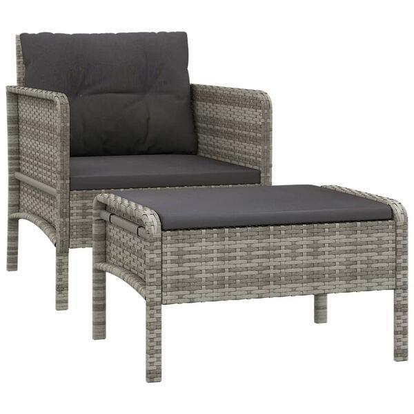 Loungeset Grijs | Tweede Kansje | OP = OP, Tuin en Terras, Tuinsets en Loungesets, Hocker, Nieuw, Rotan, Loungeset, Verzenden
