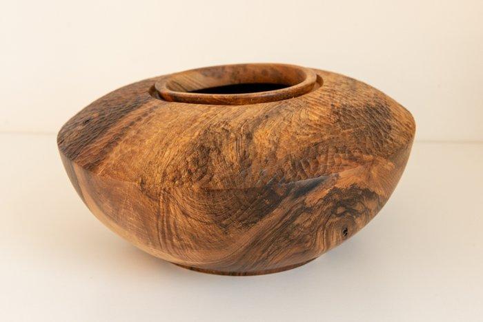 Edelhout - Edelhout - Kom - Walnoot - Object in walnoot, Antiek en Kunst, Kunst | Designobjecten