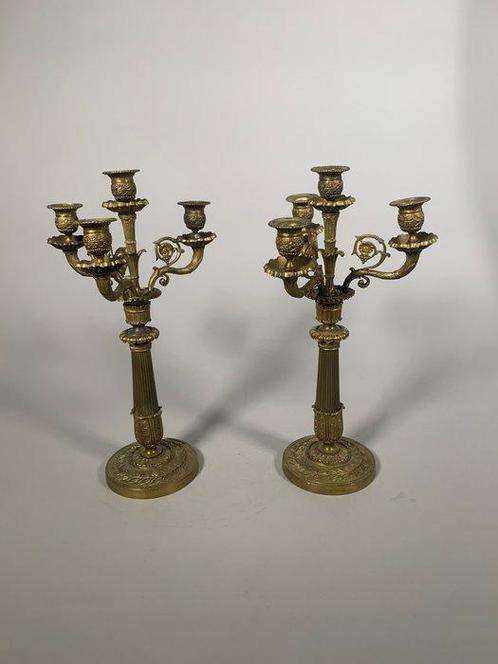 Luppens & Cie, Bruxelles - Candélabre - Bronze, Antiek en Kunst, Antiek | Overige Antiek