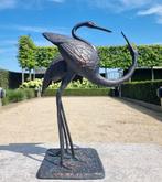 Beeldje - Couple of Crane birds - Aluminium