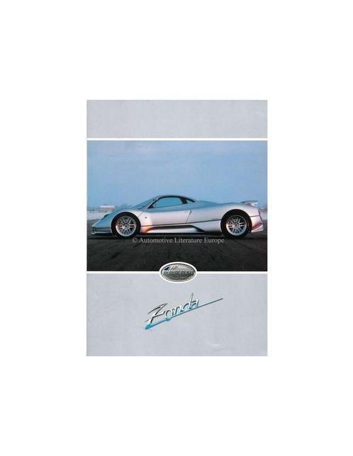 1999 PAGANI ZONDA C12 BROCHURE, Livres, Autos | Brochures & Magazines, Enlèvement ou Envoi