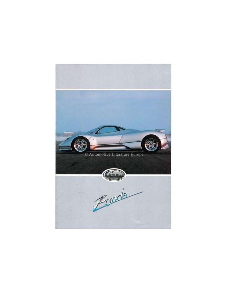 1999 PAGANI ZONDA C12 BROCHURE, Boeken, Auto's | Folders en Tijdschriften, Ophalen of Verzenden
