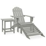 Adirondack Stoel Grijs | Tweede Kansje | Relaxen in de Tuin, Verzenden, Nieuw, Hout