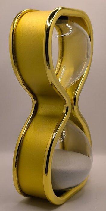 Zandloper - Aluminium, Glas - 2025, Antiek en Kunst, Curiosa en Brocante