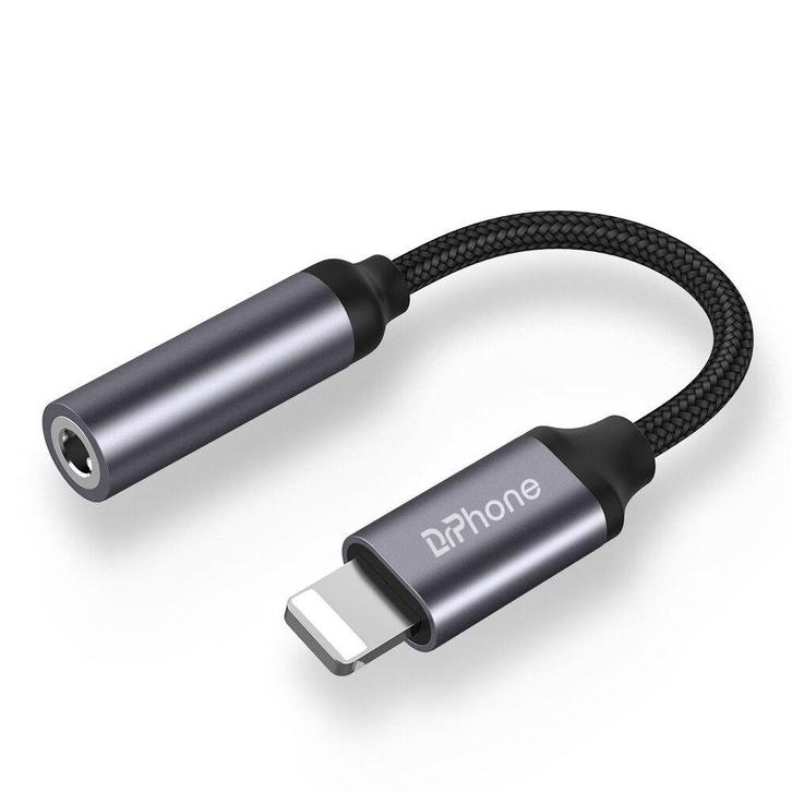 DrPhone LNA1 Lightning naar 3,5 mm Audio Aux – Adapter -, TV, Hi-fi & Vidéo, Câbles audio & Câbles de télévision, Envoi
