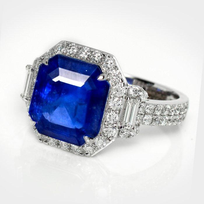 Zonder minimumprijs - Ring - 14 karaat Witgoud, IGI 5,51 ct, Handtassen en Accessoires, Ringen