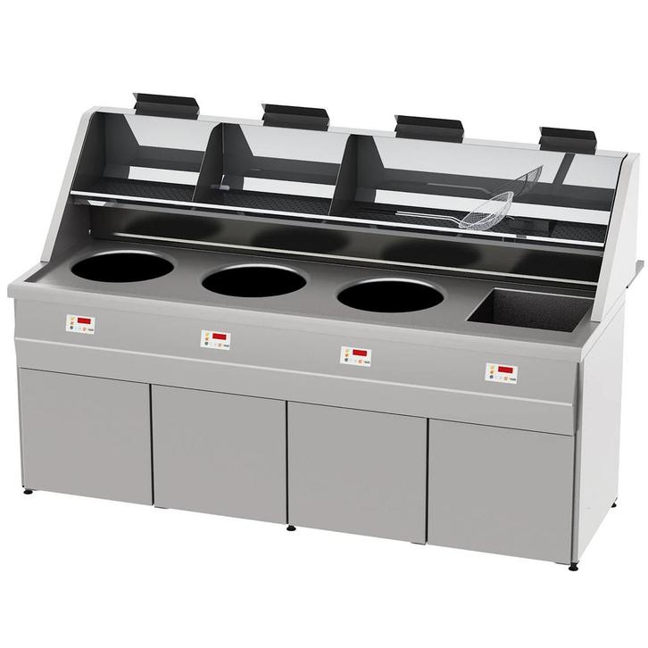 Friteuse | SANTANA | Aardgas | 13+18+18+18L | 67kW |, Zakelijke goederen, Horeca | Keukenapparatuur, Nieuw in verpakking, Verzenden