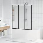 vidaXL Douchescherm Zwart 132 x 2 x 140 cm Aluminium, Doe-het-zelf en Bouw, Verzenden, Nieuw