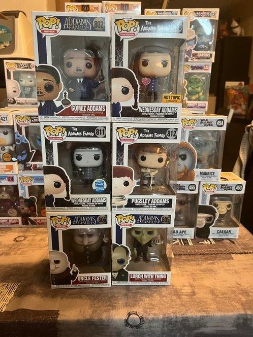 Funko  - Funko Pop The Addams Family lot - 2020+ - V.S., Antiek en Kunst, Antiek | Speelgoed