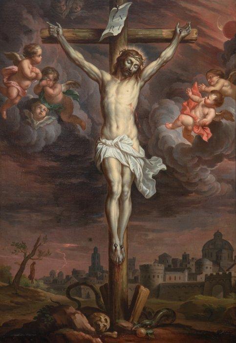 Antoon van Dyck (1599-1641), Follower of - Christus aan het, Antiek en Kunst, Kunst | Schilderijen | Klassiek