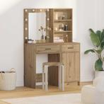 vidaXL Kaptafelset 2 pcs artisanaal eikenkleurig 50 x 41 x, Huis en Inrichting, Tafels | Kaptafels, Verzenden, Nieuw