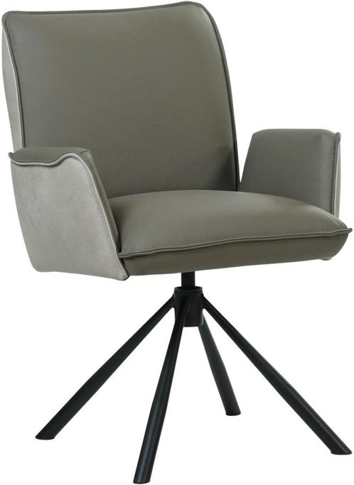 Leren eetkamerstoel Duo - draaibaar - automatisch terug naar, Huis en Inrichting, Stoelen, Overige kleuren, Eén, Nieuw, Leer, Ophalen of Verzenden