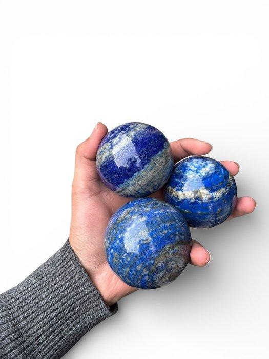 Zeldzaam lapis lazuli met goudpyriet van hoge kwaliteit Bol-, Verzamelen, Mineralen en Fossielen