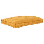 vidaXL Pallet Sofa Kussen in Gele Stof, Huis en Inrichting, Verzenden, Nieuw