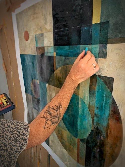 The RodriGuez (R&G) - P L A N E T A R I U M - XL - NO, Antiek en Kunst, Kunst | Schilderijen | Modern