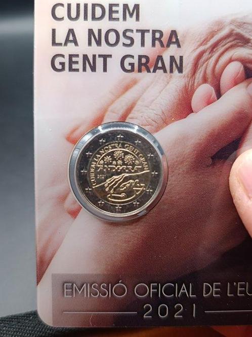 Andorra. 2 Euro 2021 Meritxell + Gent Gran (2 monedas), Postzegels en Munten, Munten | Europa | Euromunten