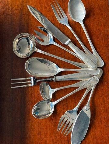 Christofle - Bestekset voor 12 personen (72) - Parels - .925