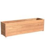 Hardhouten plantenbak Sevilla 200x50x57,4cm - Met bodem, Tuin en Terras, Bloembakken en Plantenbakken, 100 cm of meer, Nieuw, Rechthoekig
