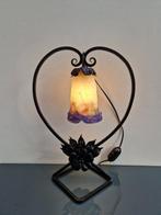 Hartvormige Muller Frères Lunéville - Lampe de table - Pâte, Antiquités & Art