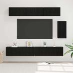 vidaXL Tv-meubelset 6 pcs Zwart eiken 100 x 30 x 30 cm, Verzenden, Nieuw
