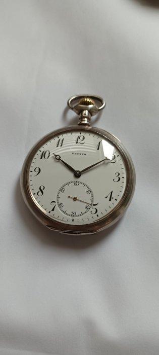 pocket ZENITH - silver - pocket watch - No Reserve Price -, Handtassen en Accessoires, Horloges | Heren