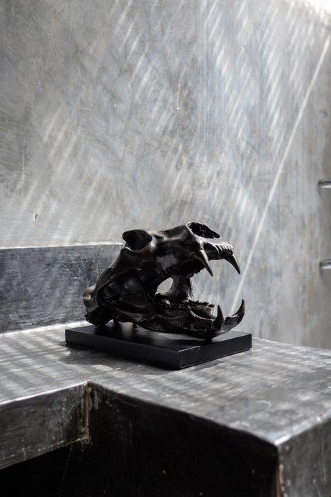 sculptuur, Heavy Scale 1:1 Polar Bear skull in finest bronze, Antiek en Kunst, Kunst | Designobjecten